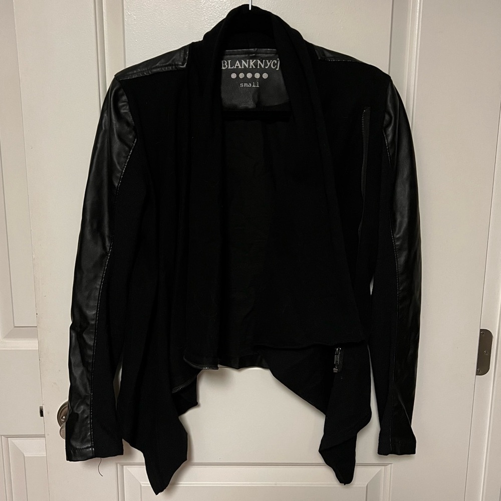 Faux leather BLANK NYC jacket!